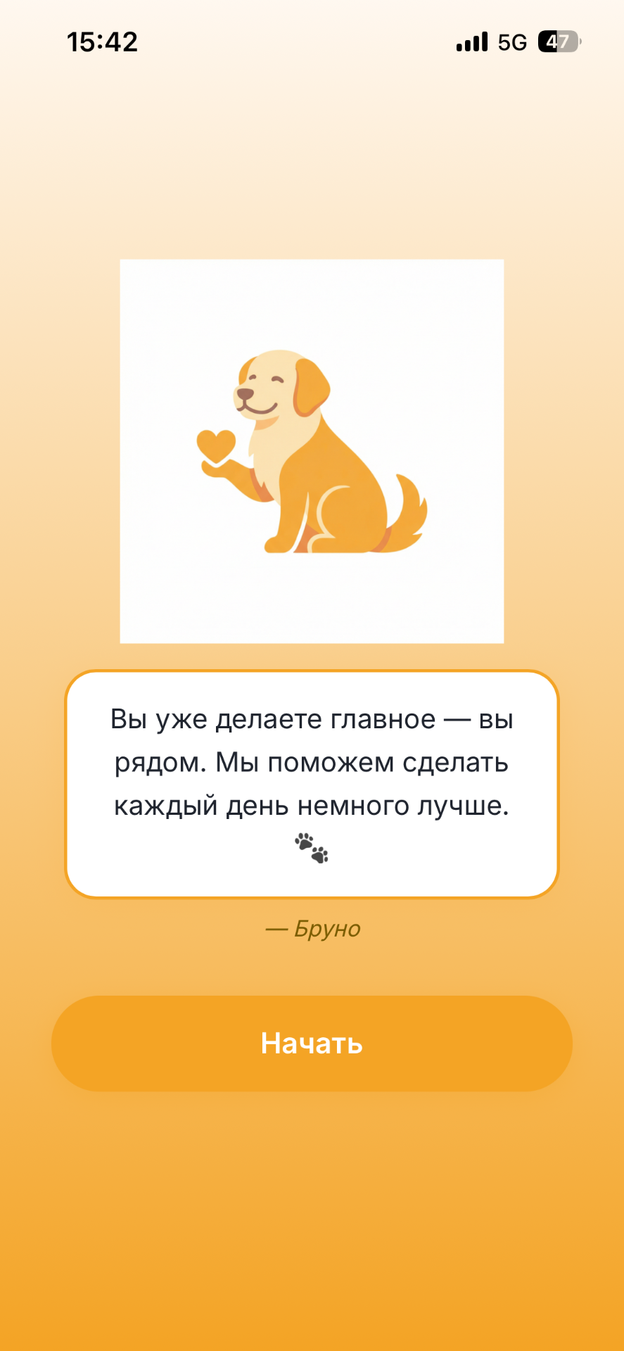 Интерфейс приложения BRUNO